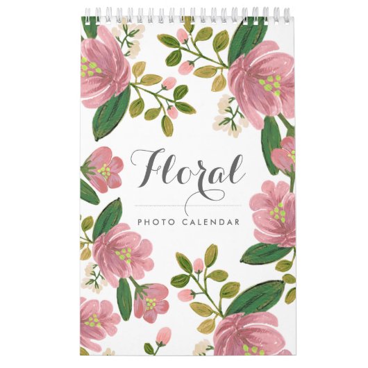 Aangepaste Floral Agenda Kalender (Hoes)
