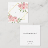 Aangepaste Floral Art Deco Stud die Kaarten voor b Afsprakenkaartje (Voorkant / Achterkant)