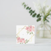 Aangepaste Floral Art Deco Stud die Kaarten voor b Afsprakenkaartje (Staand voorkant)