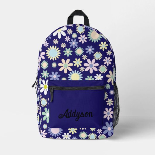 Aangepaste Floral Bedrukte Rugzak (Voorkant)