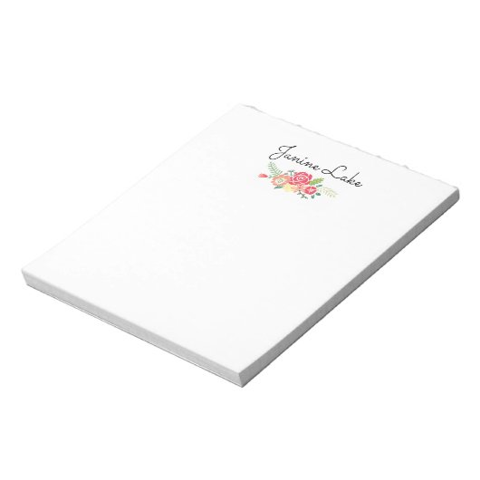 Aangepaste Floral Blocnote (Linkerzijde)