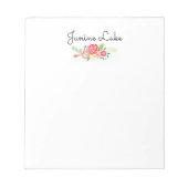 Aangepaste Floral Blocnote (Voorkant)