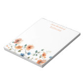 Aangepaste Floral Blocnote (Linkerzijde)