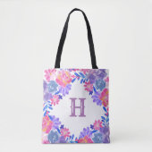 Aangepaste Floral Bouquet Tote Bag (Voorkant)