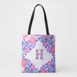 Aangepaste Floral Bouquet Tote Bag