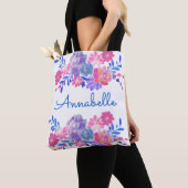 Aangepaste Floral Bouquet Tote Bag (Dichtbij)