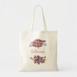 Aangepaste Floral Bouquet Tote Bag