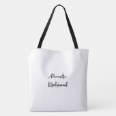 Aangepaste Floral Bridesmaid Canvas tas (Achterkant)