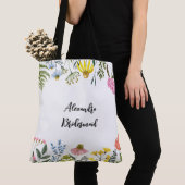 Aangepaste Floral Bridesmaid Canvas tas (Dichtbij)