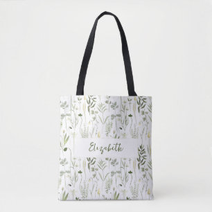 Aangepaste Floral Bridesmaid Canvas tas