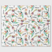 Aangepaste Floral Cadeaupapier (Vlak)