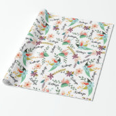 Aangepaste Floral Cadeaupapier (Uitgerold)