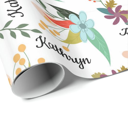 Aangepaste Floral Cadeaupapier (Rol Hoek)