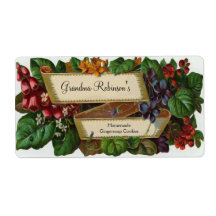 Aangepaste Floral Canning Jar, Craft Label