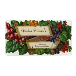 Aangepaste Floral Canning Jar, Craft Label