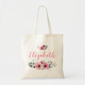 Aangepaste Floral-Canvas tas (Voorkant)