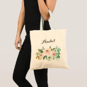 Aangepaste Floral Canvas tas (Voorkant (product))