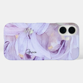 Aangepaste Floral iPhone 16 Hoesje