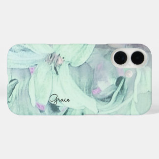 Aangepaste Floral iPhone 16 Hoesje