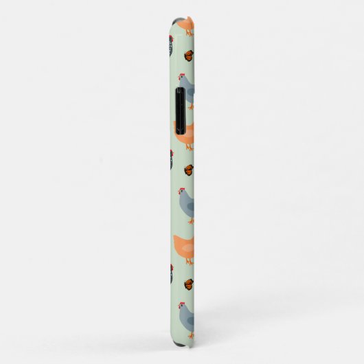 Aangepaste Floral Chickens Green iPhone 11 Hoesje (Achterkant/rechts)