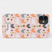 Aangepaste Floral Chickens iPhone 11 Hoesje (Achterkant (horizontaal))