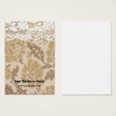 Aangepaste  Floral Damask Lace-kaart Visitekaartje (Voorkant /achterkant)