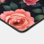 Aangepaste Floral Desk Mat met Naam | Moody esthet (Hoek)