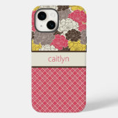Aangepaste Floral- en speldentelefoonkwestie Case-Mate iPhone Case (Achterkant)