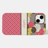 Aangepaste Floral- en speldentelefoonkwestie Case-Mate iPhone Case (Achterkant (horizontaal))