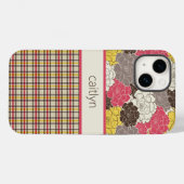 Aangepaste Floral- en speldentelefoonkwestie Case-Mate iPhone Case (Achterkant (horizontaal))