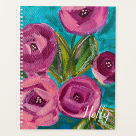 Aangepaste Floral- en Stripe Planner