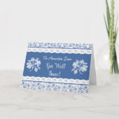 Aangepaste Floral Faux Lace krijgt een goede Kaart (Voorkant)
