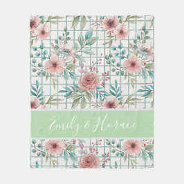 Aangepaste Floral Fleece Deken