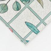 Aangepaste Floral Fleece Deken (Hoek)