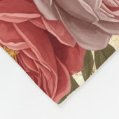 Aangepaste  Floral Fleece Deken (Hoek)