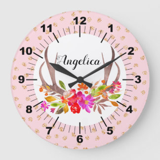 Aangepaste Floral Grote Klok