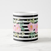 Aangepaste Floral Grote Koffiekop (Voorkant)