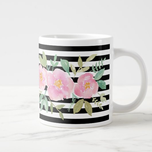 Aangepaste Floral Grote Koffiekop (Rechts)