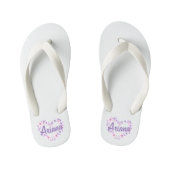 Aangepaste Floral Heart Wreator Teenslippers (Voetbed)