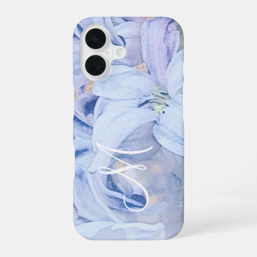 Aangepaste Floral iPhone 16 Hoesje (Achterkant)