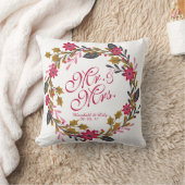 Aangepaste Floral Kerstbruiloft Pillow Kussen (Deken)