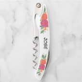 Aangepaste Floral Kurkentrekker (Voorkant)