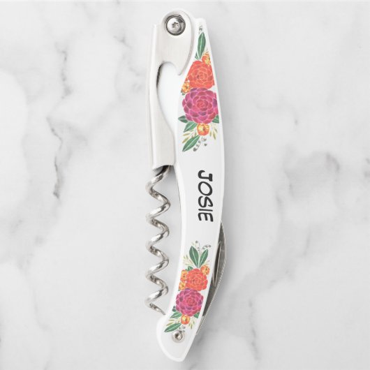 Aangepaste Floral Kurkentrekker (Voorkant)