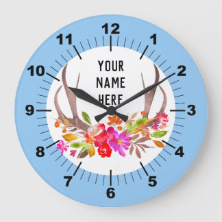Aangepaste Floral Large Clock Grote Klok