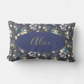 Aangepaste Floral Lumbar Cushion Kussen (Voorkant)