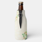 Aangepaste  Floral Maid of Honor Bottle Cooler (Fles Achterkant)