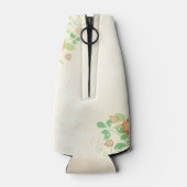 Aangepaste  Floral Maid of Honor Bottle Cooler (Achterkant)