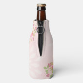 Aangepaste  Floral Maid of Honor Bottle Cooler (Fles Achterkant)
