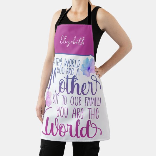 Aangepaste Floral Moederdag Schort (Insitu)