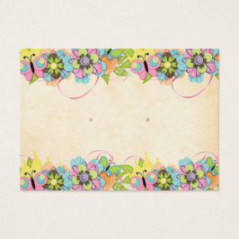 Aangepaste Floral Natuur-Kaart voor het oormerken  Visitekaartje